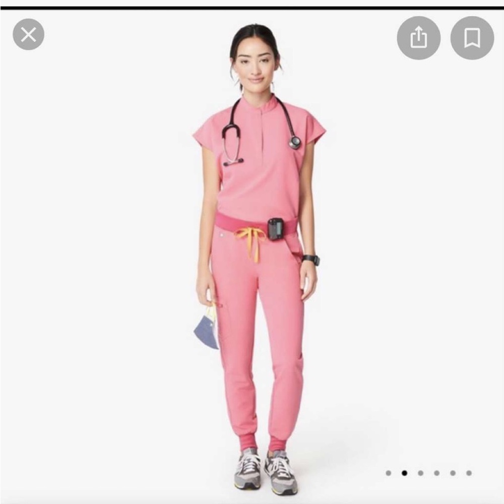 FIGS hot pink scrubs